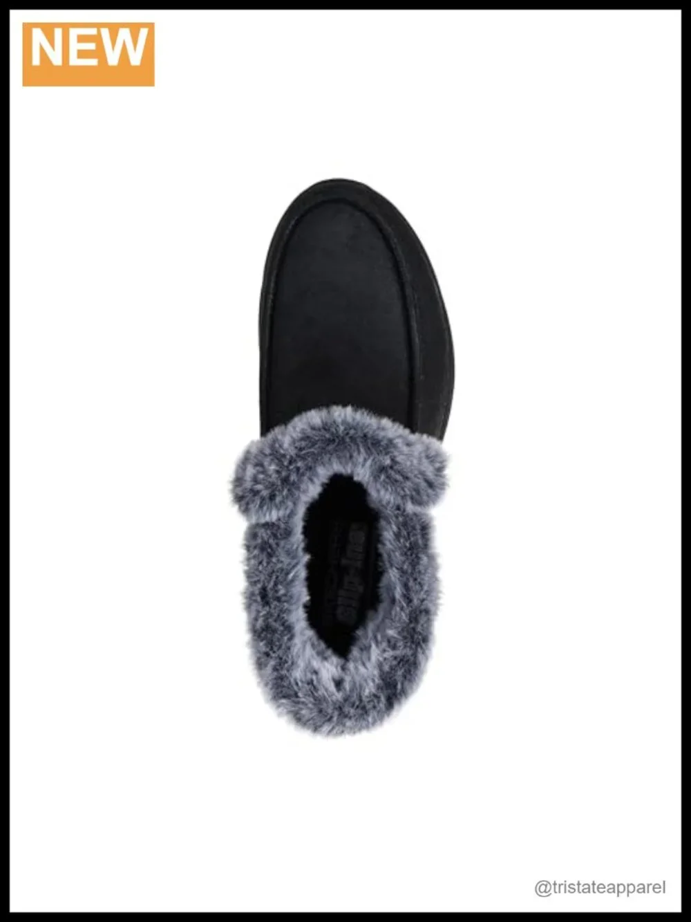 Faux Fur Faux Leather Moc Toe Chukka Boot Slip-On Hands Free Winter